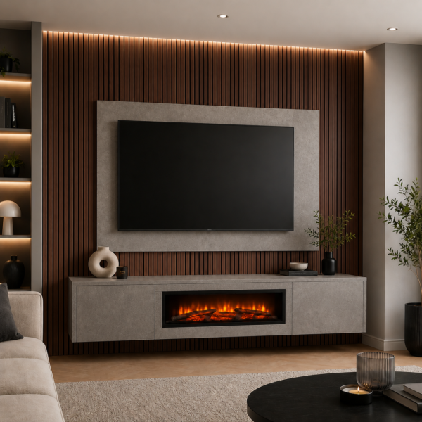 Acoustic Slat Wall Panel Walnut